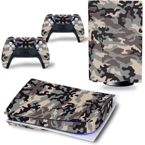 Gadgetpoint | Console & Controllers Stickers | Camo | Bescherming Skin | Grip | Geschikt voor PS5 - Playstation 5 | Sinterklaas & Kerst Cadeau | Kerstmis