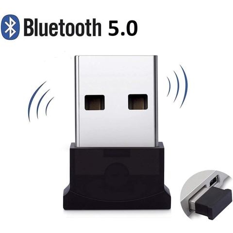 Bluetooth Adapter  - USB Dongle - Bluetooth 5.0 - USB Stick - Plug and Play - Zwart