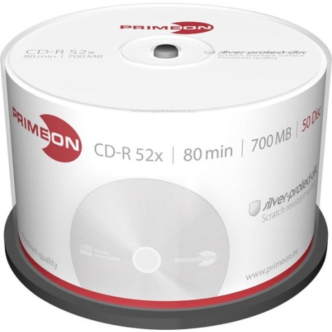 Primeon Cd-r80 700mb 50 Stuks Spindel 52x