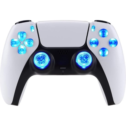 Equivera PS5 Accessoires - Controller Verlichting - Multi-Color Verlichting - Incl. Premium Buttons - Transperant