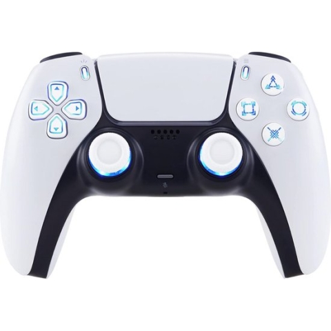 Equivera PS5 Accessoires - Controller Verlichting - Multi-Color Verlichting - Incl. Premium Buttons - Wit