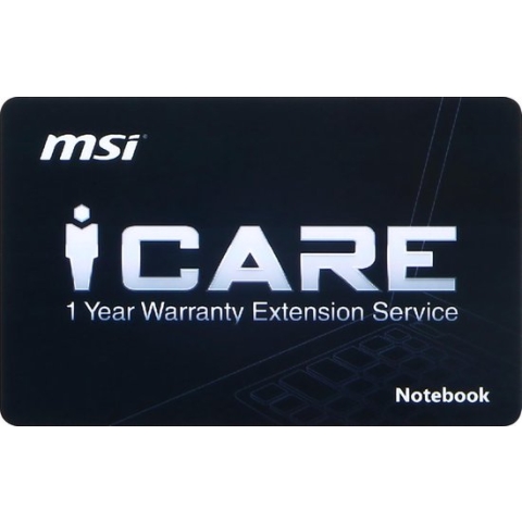 MSI 1 jaar garantieverlenging Notebook
