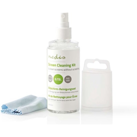 Nedis Schermreiniger - Spray - 150 ml - Notebook / Smartphone / Tablet / TV-Scherm - Wisser inbegrepen