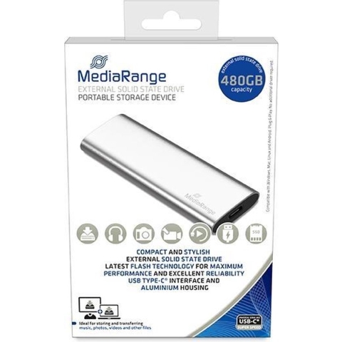 MediaRange | SSD | Extern | 480 GB | USB-C
