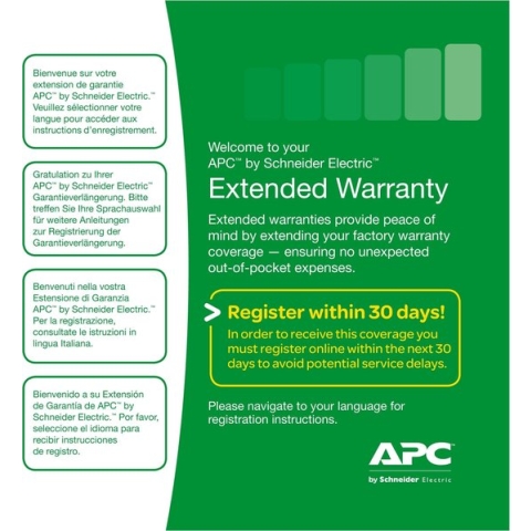 APC Service Pack-01A: +3 jaar garantie upgrade WBEXTWAR3YR-SP-01A