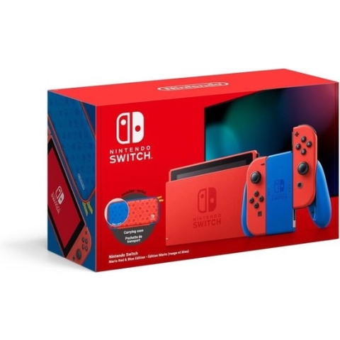 Nintendo Switch Console - Rood / Blauw - Nieuw model - Super Mario Limited Edition