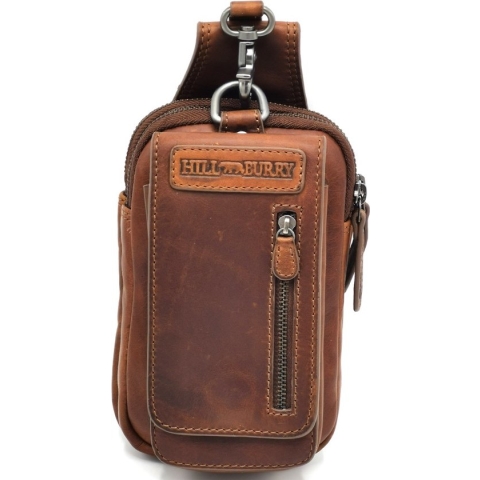 HillBurry Leren Riemtas Bruin