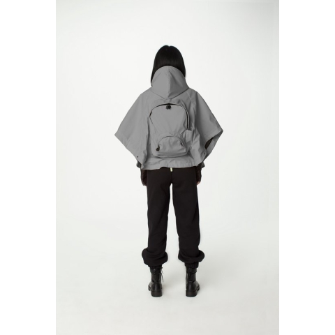 Morikukko - Rugzak met Reflecterend Poncho - Waterdichte Regenjasstof