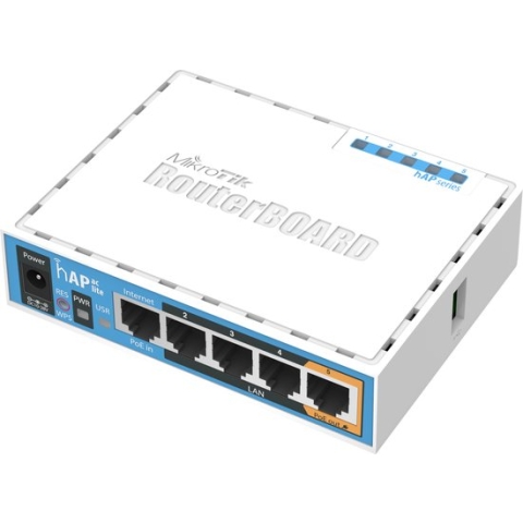 Mikrotik HAP ac lite 733 Mbit/s Wit Power over Ethernet (PoE)