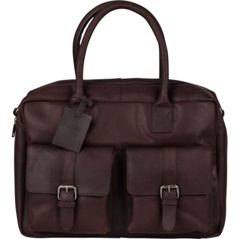 Burkely Finn Vintage Business 792322 - Schoudertas  - Bruin