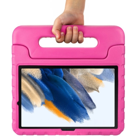 HappyCase Kinder Tablethoes Geschikt voor Samsung Galaxy Tab A8 | Kindvriendelijke Hoes | Beschemhoes | Kinderhoes | met Handvat en Standaard | Roze