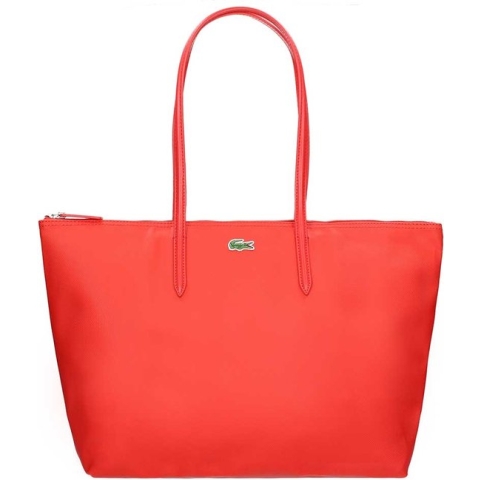 Lacoste Ladies Shopping Bag Large high risk red