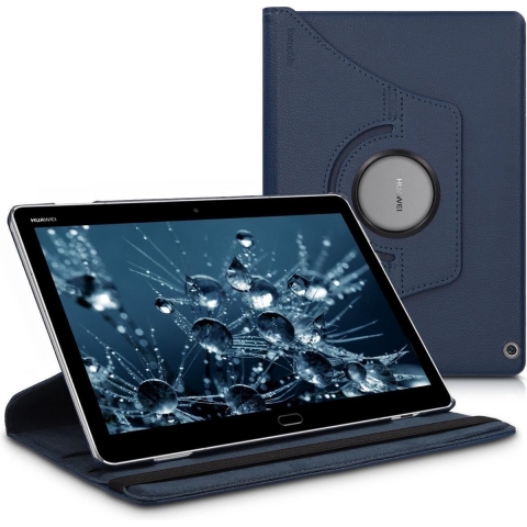 kwmobile hoes voor Huawei MediaPad M3 Lite 10 - 360 graden beschermhoes - donkerblauw