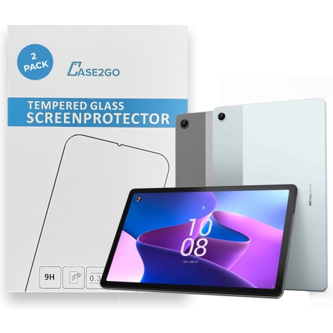 Tablet screenprotector geschikt voor Lenovo tab M10 Plus 3rd Gen - Case-friendly screenprotector - 2 stuks - Tempered Glass - Transparant