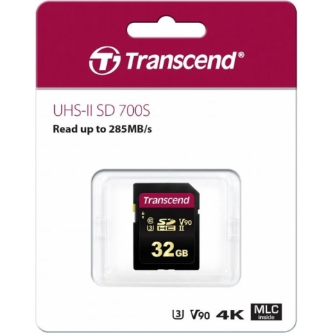 Transcend Premium 700S SDHC-kaart 32 GB Class 10, UHS-II, UHS-Class 3, v90 Video Speed Class