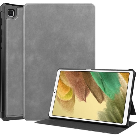 Samsung Galaxy Tab A7 Lite Hoes - PU Leer Folio Book Case - Grijs