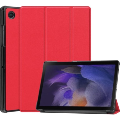 3-Vouw sleepcover hoes - Samsung Galaxy Tab A8 (2021) - Rood