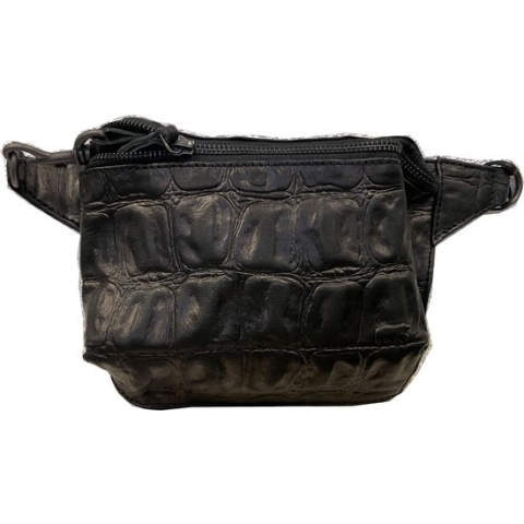 Bear Design Stef Leren Heuptas - Zwart Croco XL