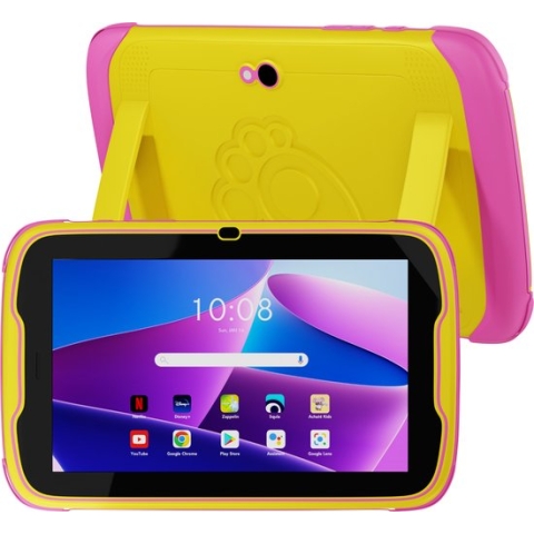 Achaté Kindertablet - 100% Kidsproof - Instelbare Schermtijd - Android 13 en 4GB RAM - Roze