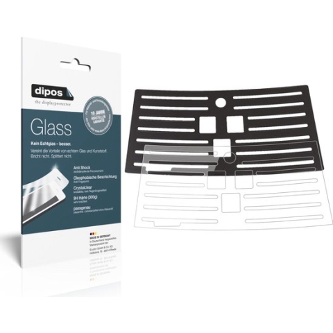 dipos I 2x Pantserfolie helder compatibel met Philips HD8847/10 Tropfblech Beschermfolie 9H screen-protector