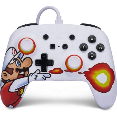 PowerA Geavanceerde Bedrade Controller - Nintendo Switch - Firefall Mario
