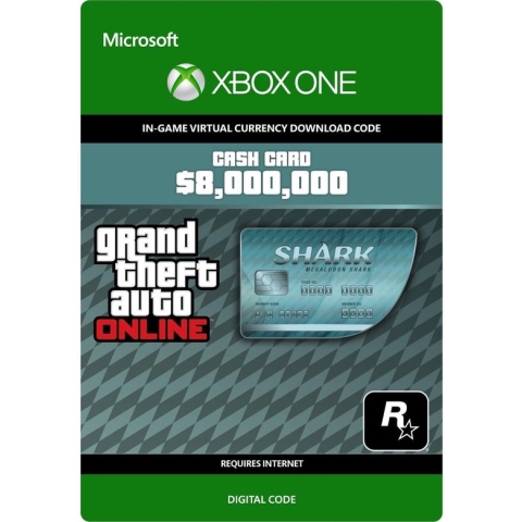 Grand Theft Auto V (GTA 5) - Megalodon Shark Card: $ 8.000.000 - Xbox One download