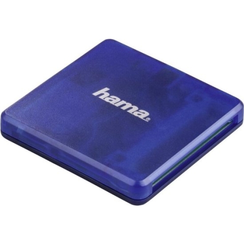 Hama USB-2.0-multi-kaartlezer SD/microSD/CF Blauw