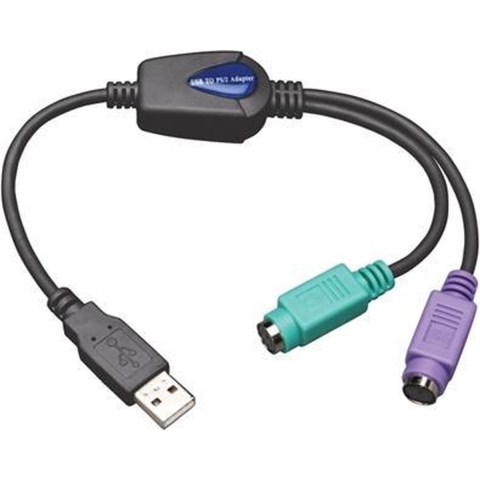 Tripp-Lite U219-000-R USB to PS/2 Adapter - Keyboard and Mouse (A M to 2x Mini-Din6 F) TrippLite