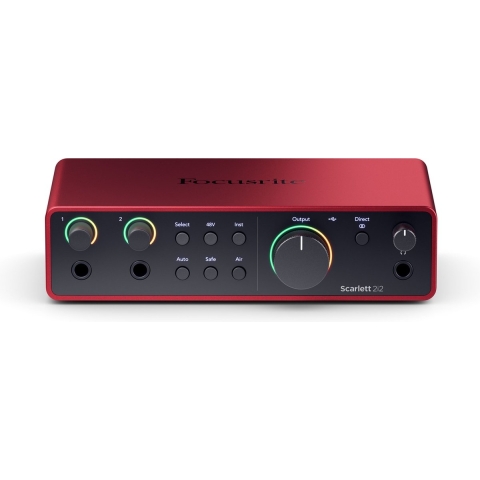 Focusrite Scarlett 4th Gen 2i2 - USB audio interface, 2 in / 2 uit