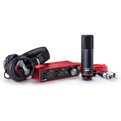 Focusrite Scarlett 3nd Gen 2i2 Studio Kit - USB audio interface 2i2, microfoon en hoofdtelefoon