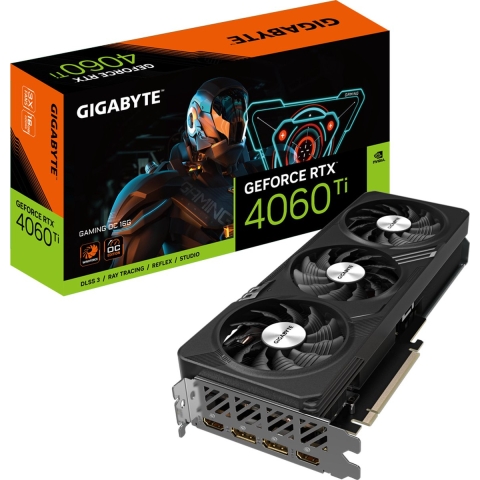 GIGABYTE GeForce RTX 4060 Ti GAMING OC 16G - Videokaart - 16 GB GDDR6 - PCIe 4.0 - 2x HDMI - 2x DisplayPort
