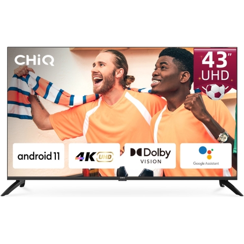 CHiQ U43H7C - 43 inch UHD TV - Frameless design - Chromecast - Google Assistant - Android 11