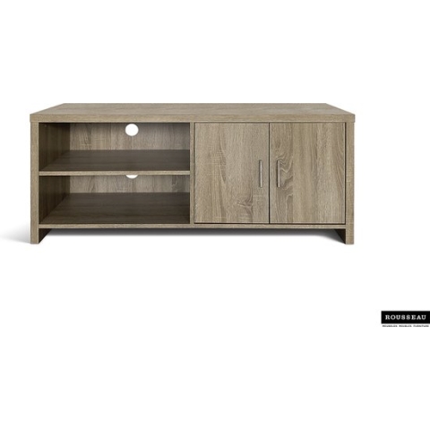 Rousseau- TV Meubel Tv-meubel Dixy met 2 deuren - 120cm - Bruin