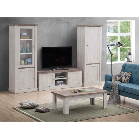 Belfurn - TV-wand Elyna-1 van 305 cm landelijke stijl