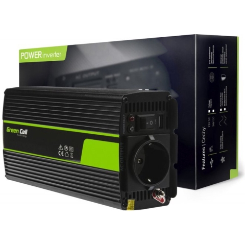 1000W (500W continu) DC 12V naar AC 230V met USB Stroom Inverter Converter