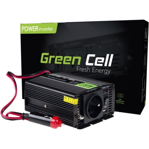 300W (150W continu) DC 12V naar AC 230V met USB Stroom Inverter Converter