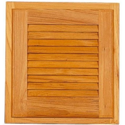 ARC Marine teakhouten Jalousiedeur met kozijn 30,5 x 30,5 cm