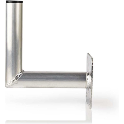 Nedis Muurbeugel voor Satellietschotel - Afstand tot de Muur: 250 mm - Diameter klem: 50 mm - Maximale schotelgrootte: 100 cm - Aluminium - Zilver