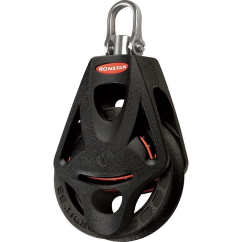 Ronstan RF55110 Orbit 55mm, 1-schijfsblok, swivel, hondsvot