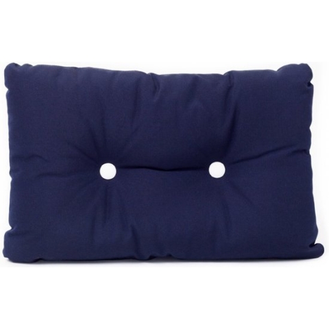 ARC Marine blauw Kussen met witte Knopen 55 x 35 cm