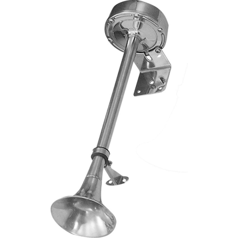 RVS Scheepshoorn - RVS Hoorn - Elektrische Hoorn - Toeter - Luchthoorn - Boothoorn 12 volt - Hoorn - 40cm