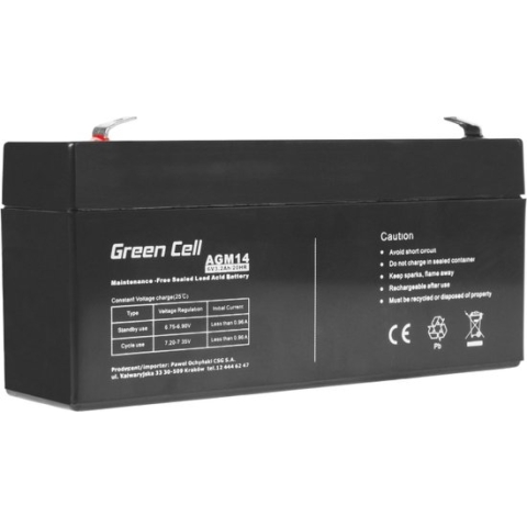 AGM Batterij 6V 3.3Ah.