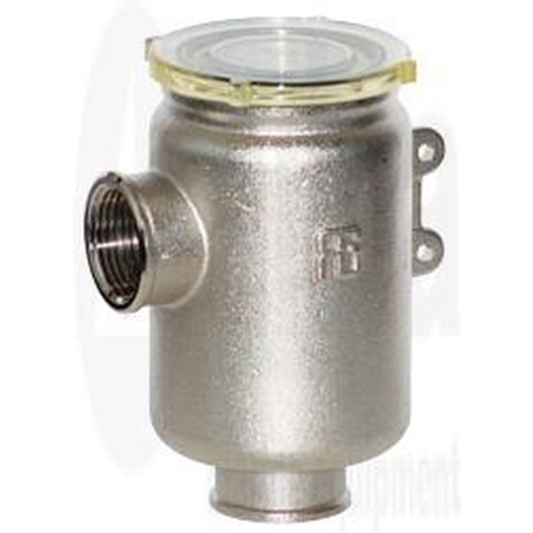 Allpa messing Koelwaterfilter met RVS korf 1/2" 2250l/u
