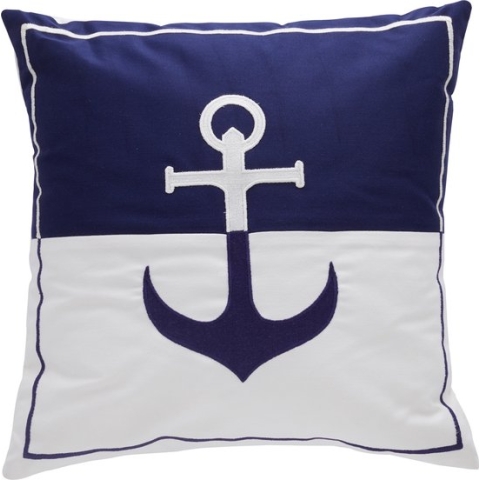 Marine Business Santorini blauw witte Kussens 40 x 40 cm - 2 stuks