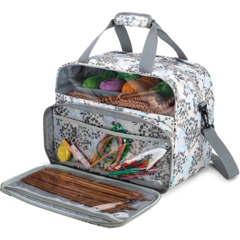 Breitas for pap accessories, haaknaalden, opbergtas voor hooks, naaldenset en accessories, reistas voor wol, onafgewerkt project en haakaccessoires, Paardenbloem