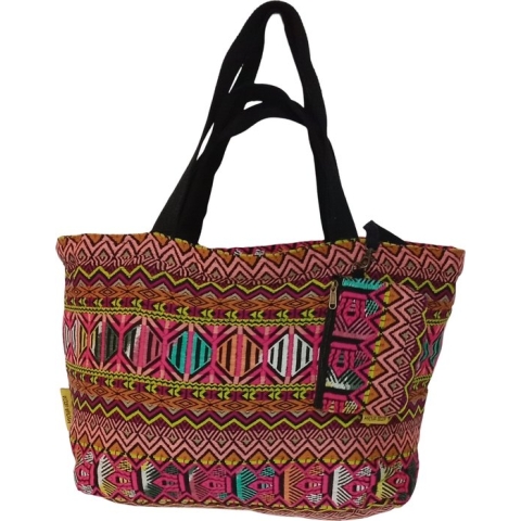 Mycha Ibiza - strandtas - weekendtas - handtas - rits - clutch - katoen – MYC220015