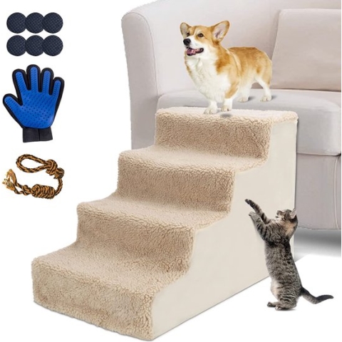 Huisdierentrap hondentrap - Hondentrapje - Dierentrap - Hulp voor kleine en grote honde