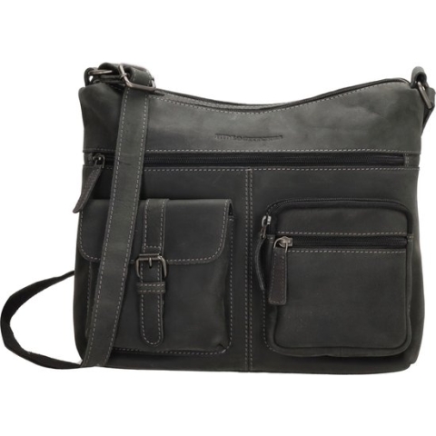 Hide & Stitches Idaho Schoudertas - Zwart