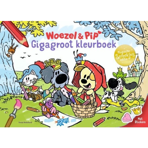Woezel & Pip - Gigagroot kleurboek Sprookjes