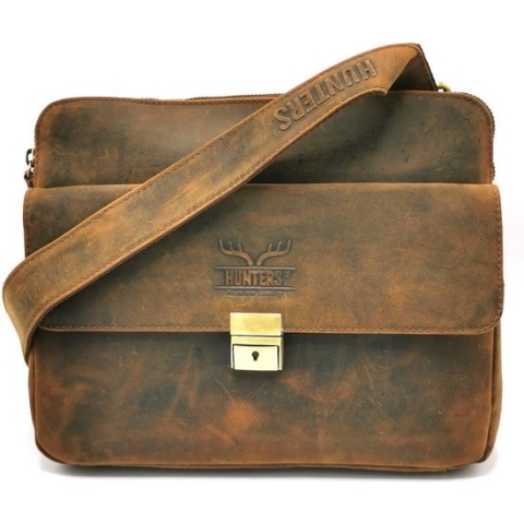 Hunters Tablettas - Crossbodytas Buffelleer H 22cm x B 28cm
